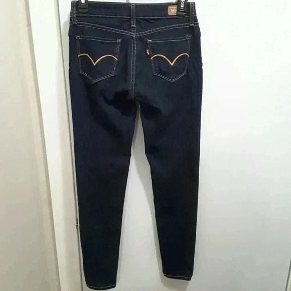 Women's Levi's Jeans Leggings Mid Rise Skinny Leg Blue Denim Jeans Pants 27 - Picture 1 of 5